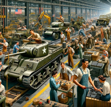 WWII Era Assembly Line featuring the Arsenal of Democracy